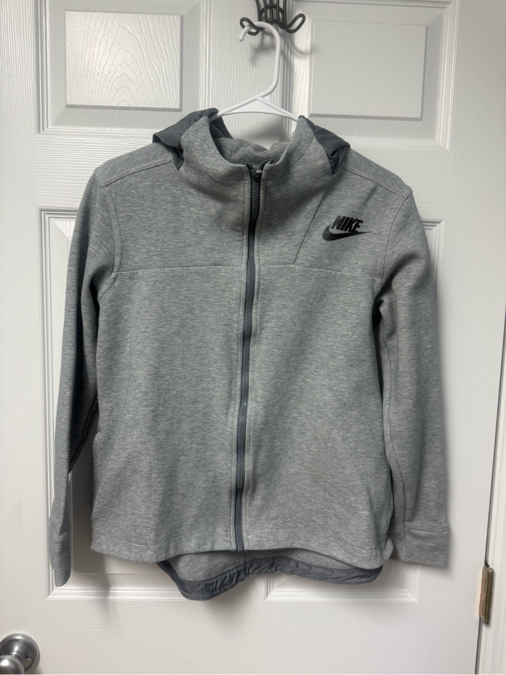 Nike Light Gray Hoodie with Black Tag